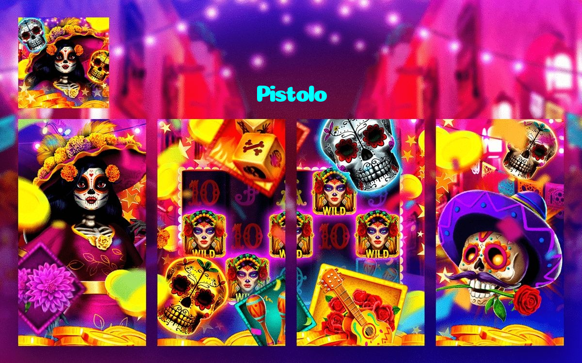 Pistolo casino presented on mobile device in Pakistan with slots and live games